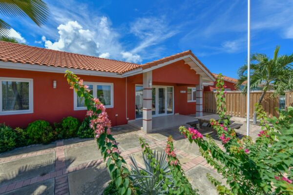 Beach woonhuis ingang buiten