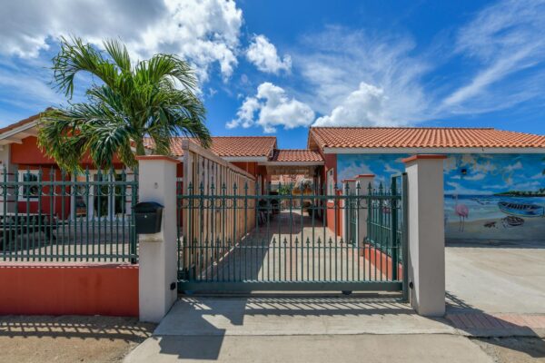 Beach woonhuis ingang poort