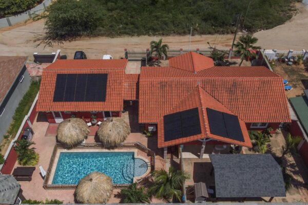 Beach woonhuis van boven